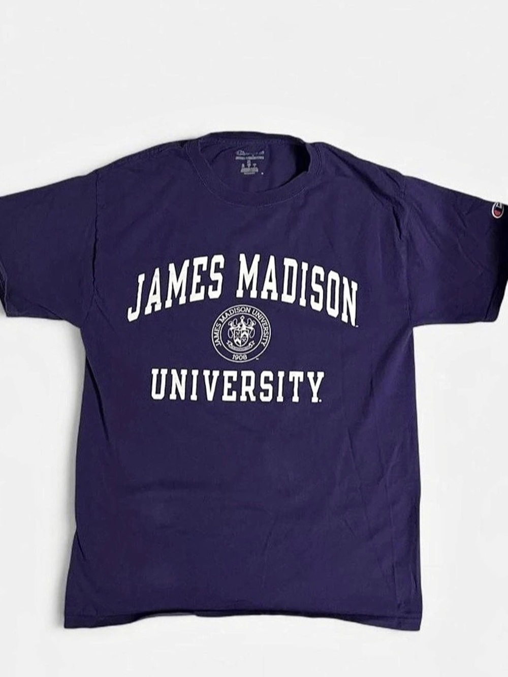 James Madison University Classic T-Shirt Graphic Tee Purple Medium